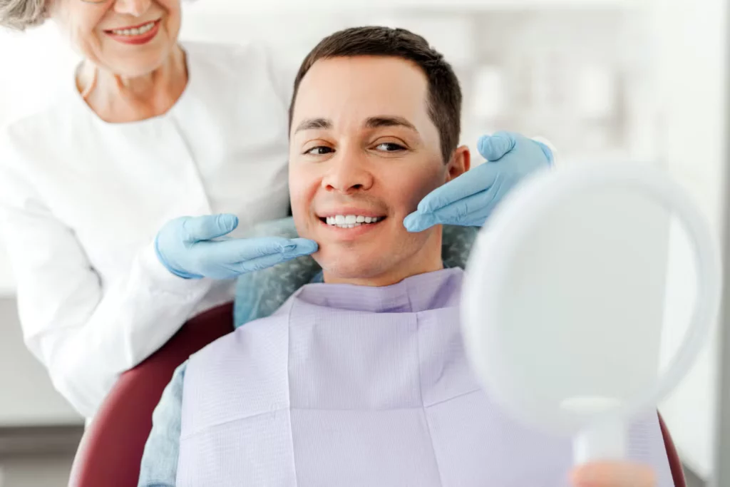 dentist and patient