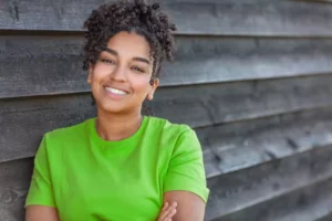 Young woman smiling