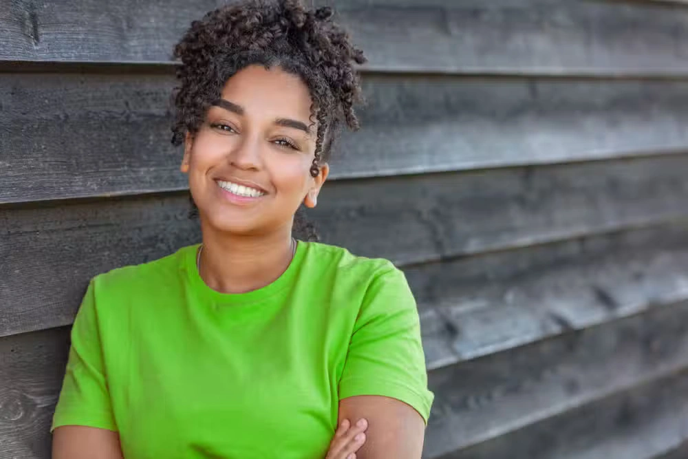 Young woman smiling